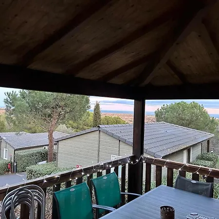 Chalet Magnifique Bois Horizon Bleu